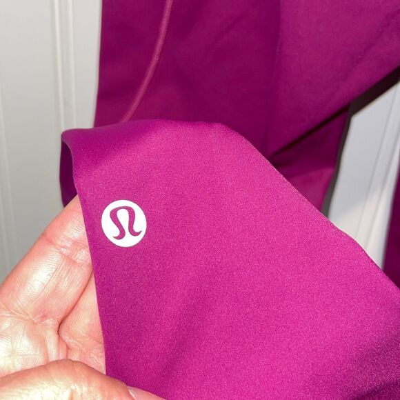 Lululemon X Peloton Women Together We Go Far Fast Free Legging Fuchsia Sz 4 NWOT - Picture 7 of 11